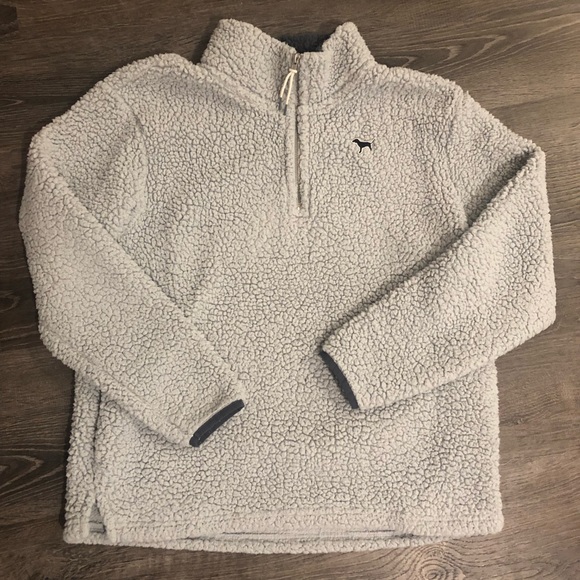 PINK Victoria's Secret Tops - Victoria’s Secret PINK Fuzzy Sweatshirt!